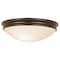 Access Lighting Atom, Flush Mount, Oil Rubbed Bronze Finish, Opal Glass 20726-ORB/OPL - alternate 1